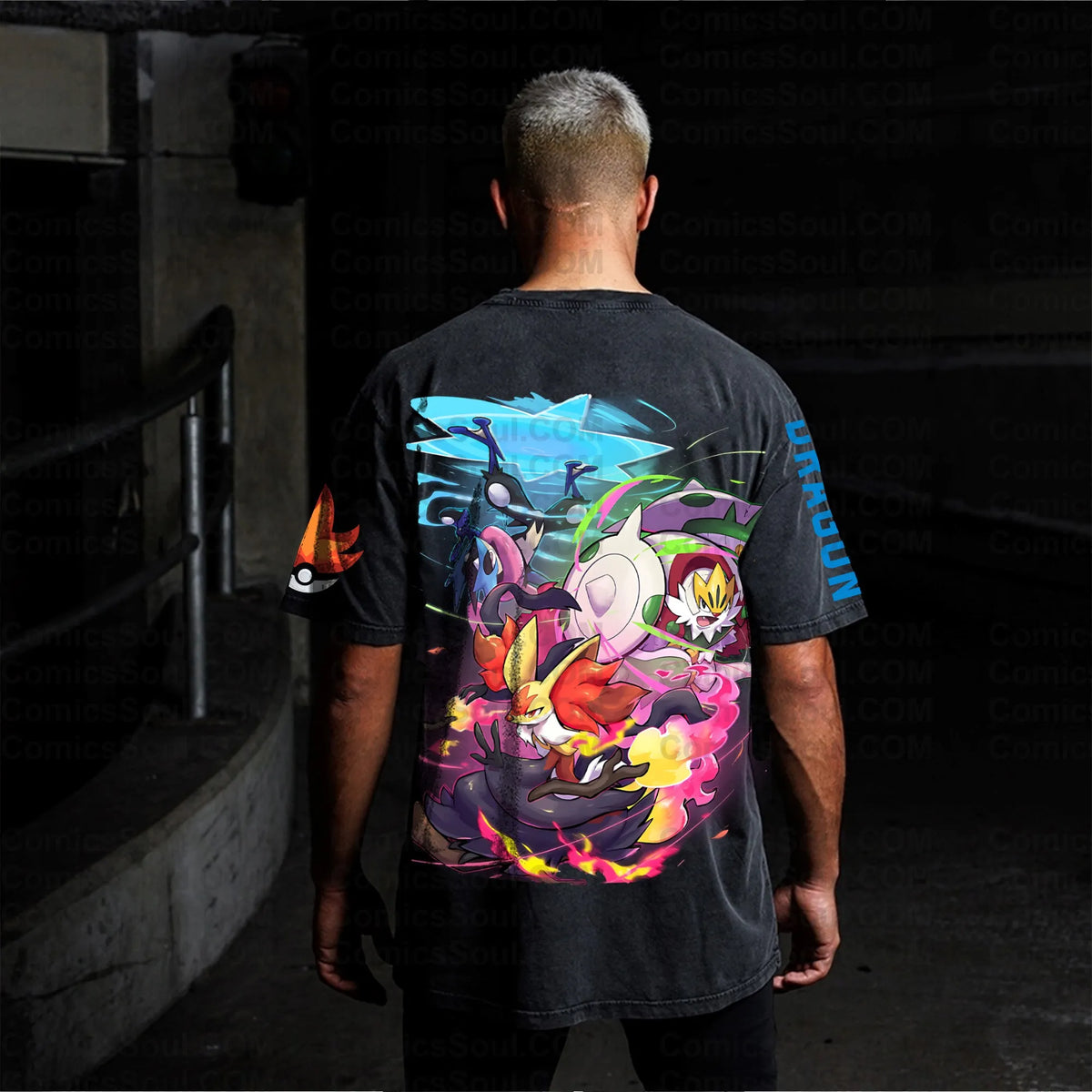 PKM-Unisex Anime Inspired Vintage T-Shirt