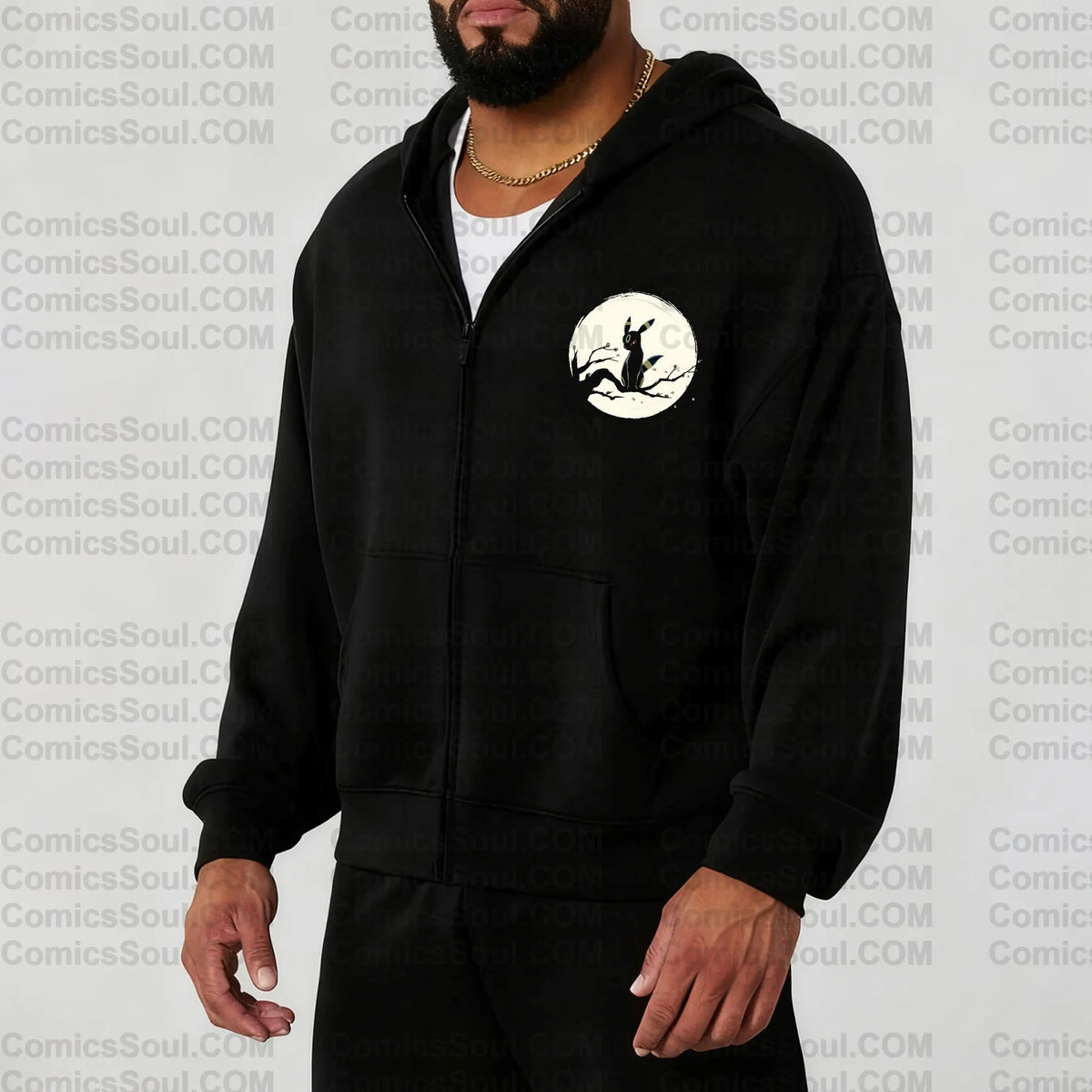 PKM-Unisex Graphic Streetwear Vintage Zipper Cardigan Plush Hoodie