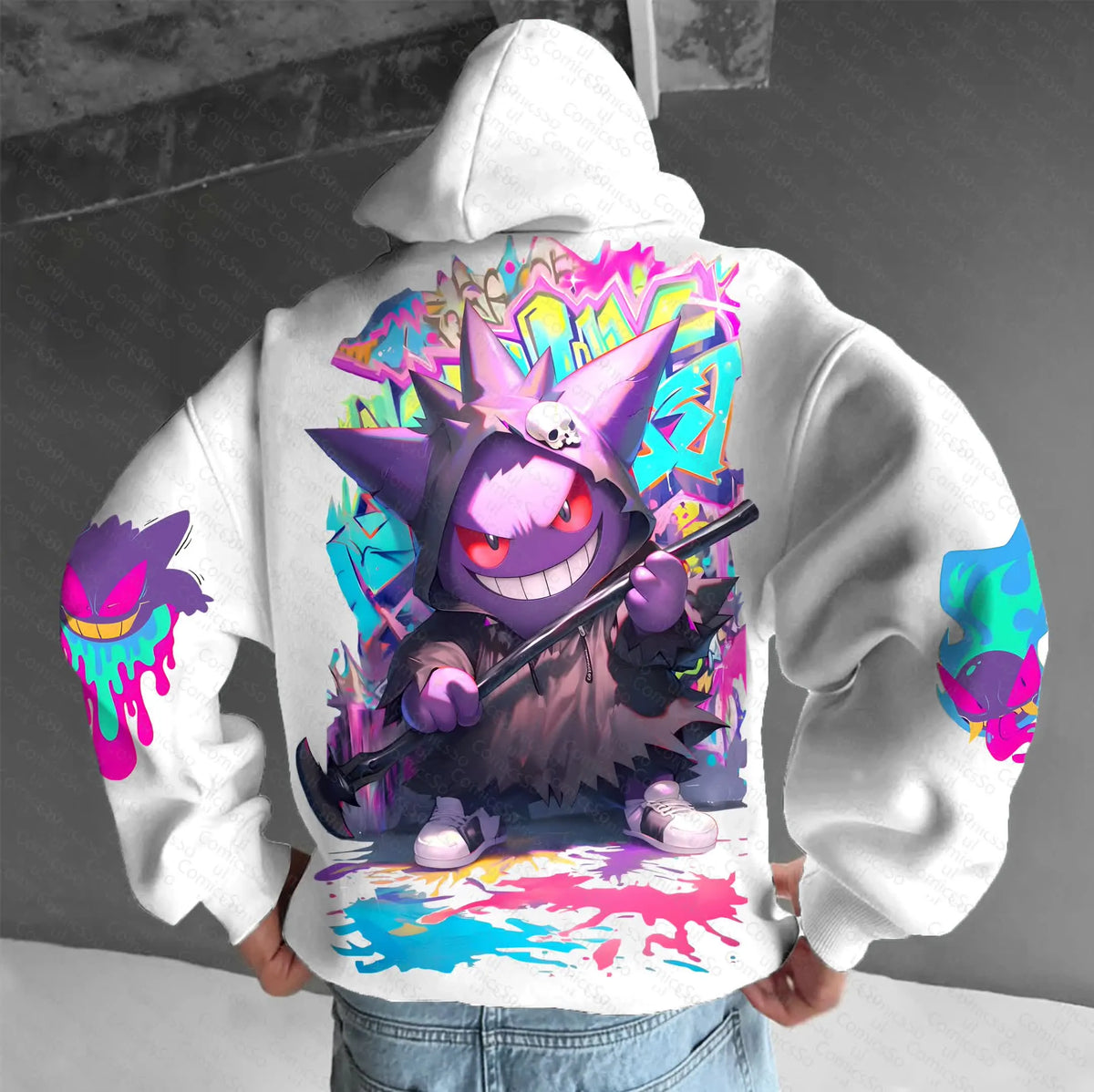 PKM-Unisex Anime Graphic Streetwear Vintage Hoodie