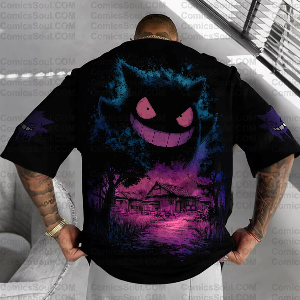 PKM-Unisex Anime Inspired Vintage T-Shirt