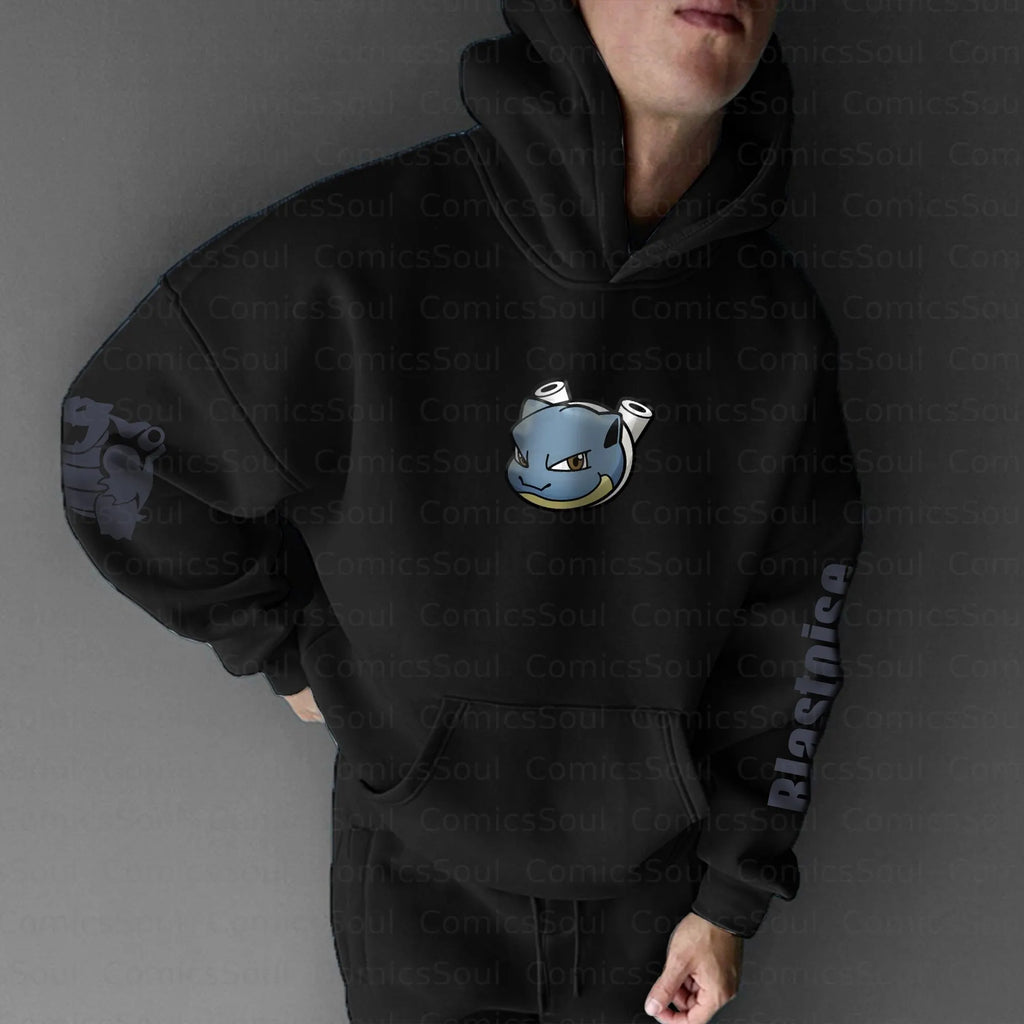 PKM-Unisex Anime Graphic Streetwear Vintage Hoodie