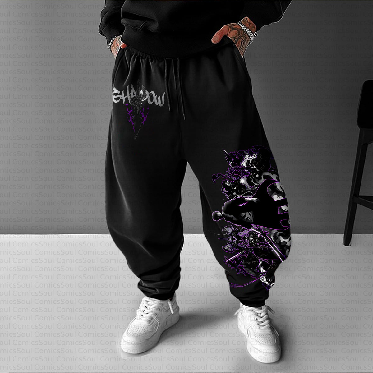 SL-Unisex Casual Streetwear Plush Pants