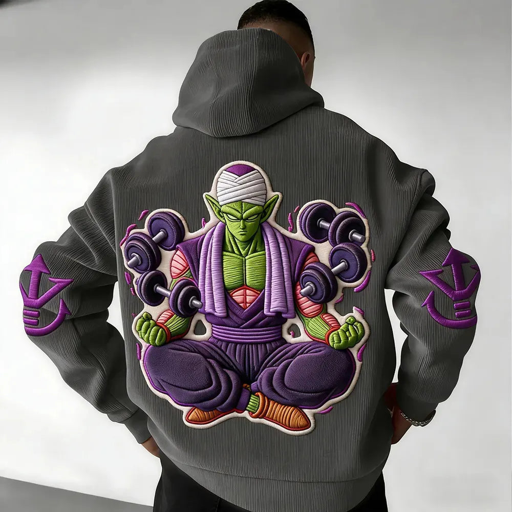 Dragon Ball Color Blocked Plush Hoodie