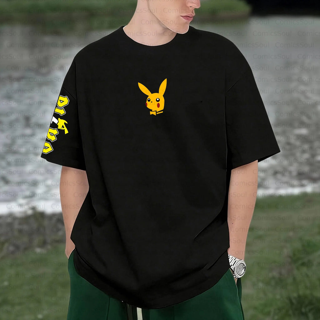 PKM-Unisex Anime Inspired Vintage T-Shirt