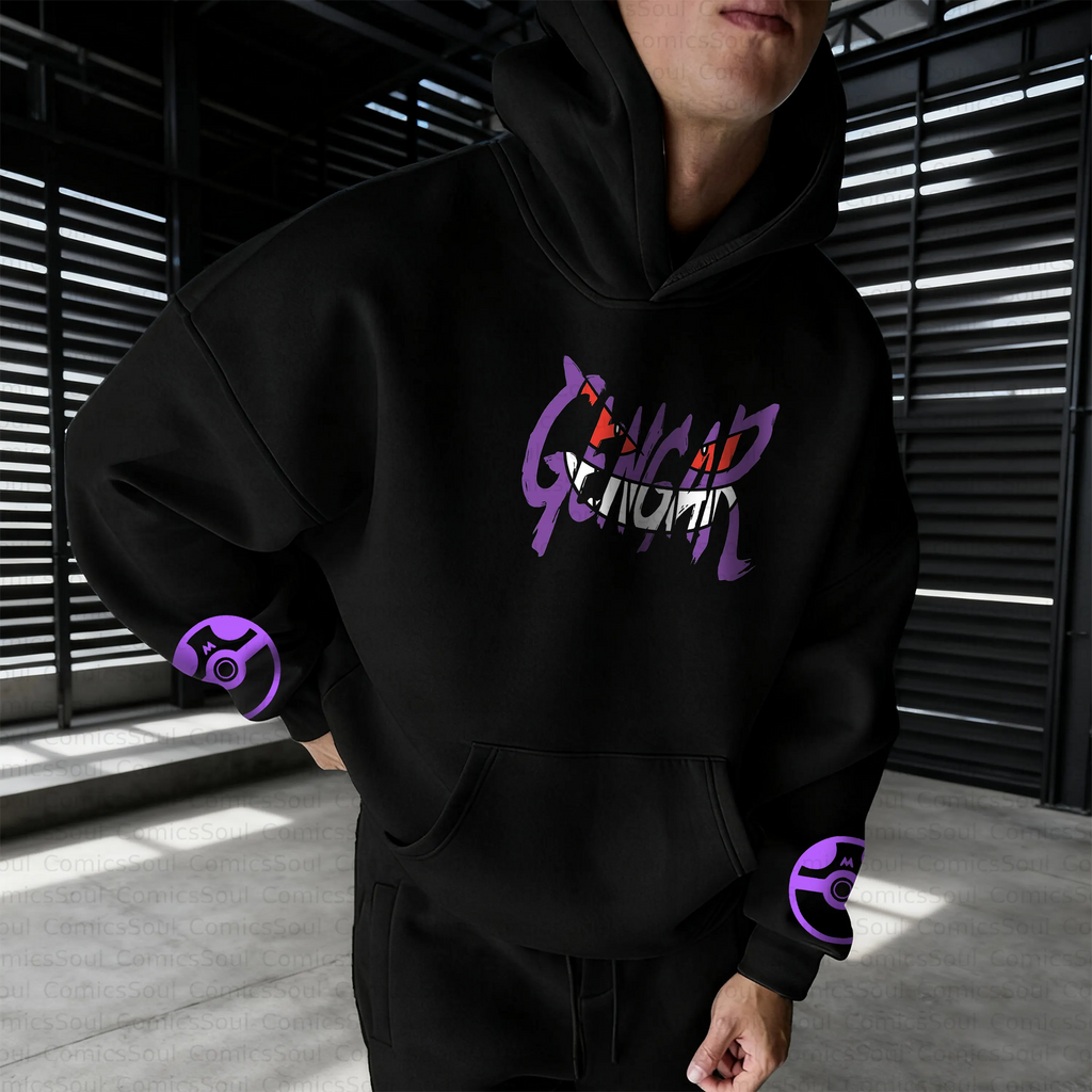 PKM-Unisex Anime Inspired Vintage Plush Hoodie