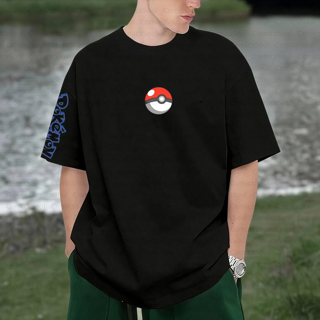 PKM-Unisex Anime Inspired Vintage T-Shirt