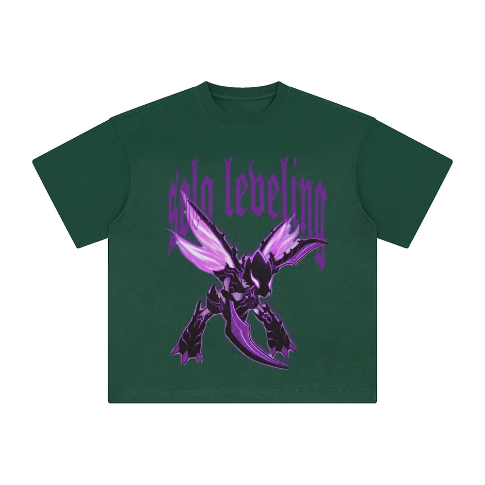 SL-Unisex Anime Inspired Washed  Vintage T-Shirt
