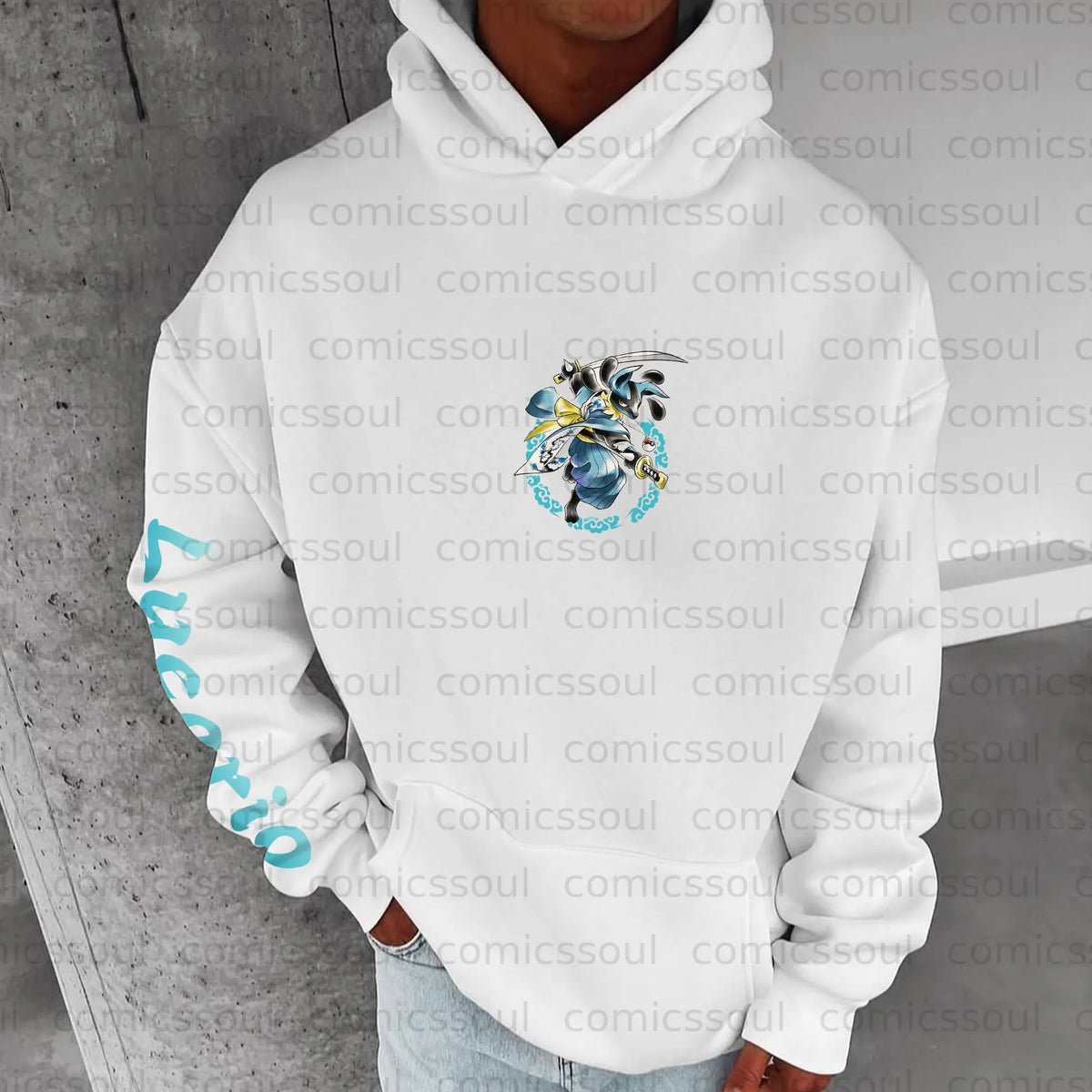 PKM-Unisex Anime Graphic Streetwear Vintage Plush Hoodie