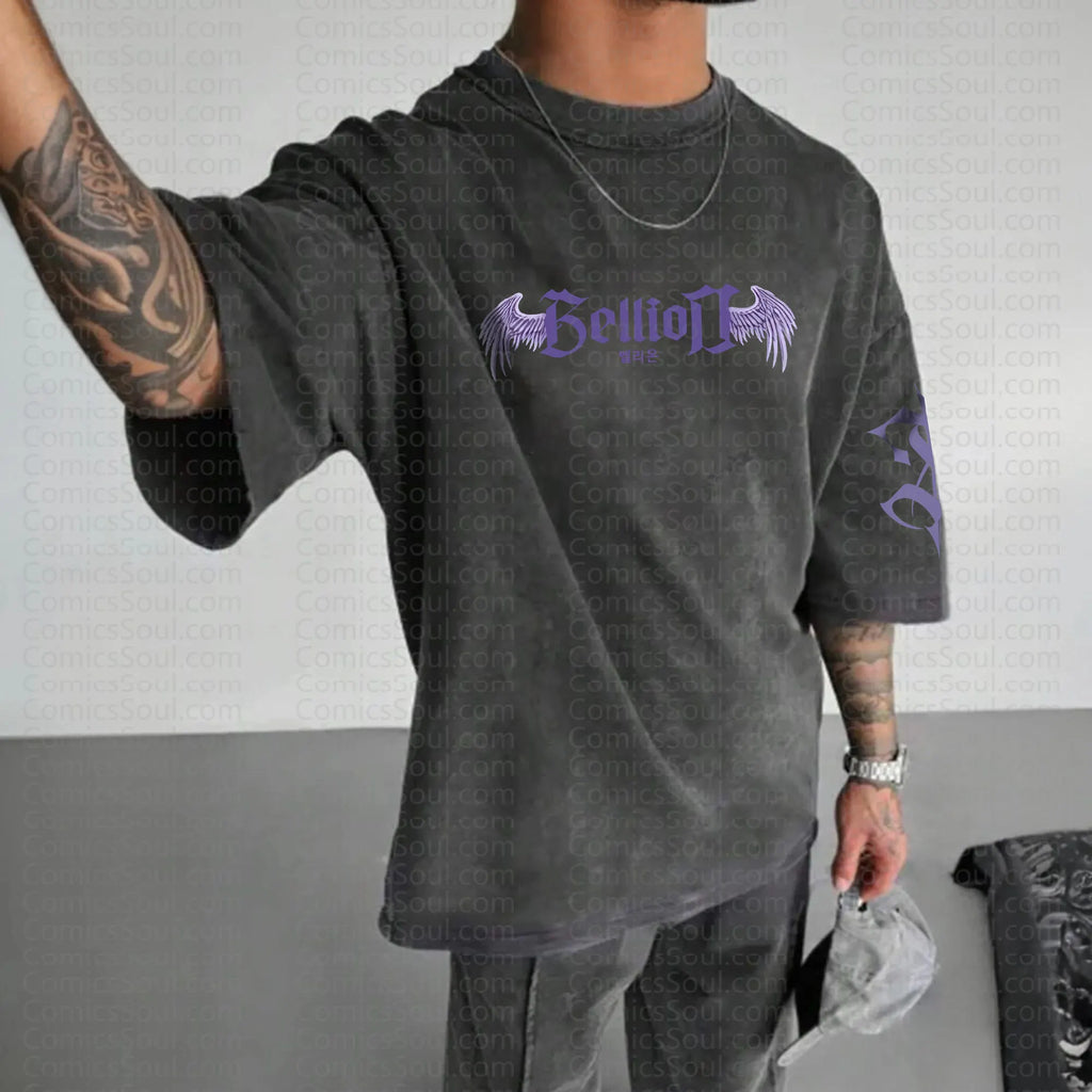 SL-Unisex Anime Inspired Vintage Washed T-Shirt