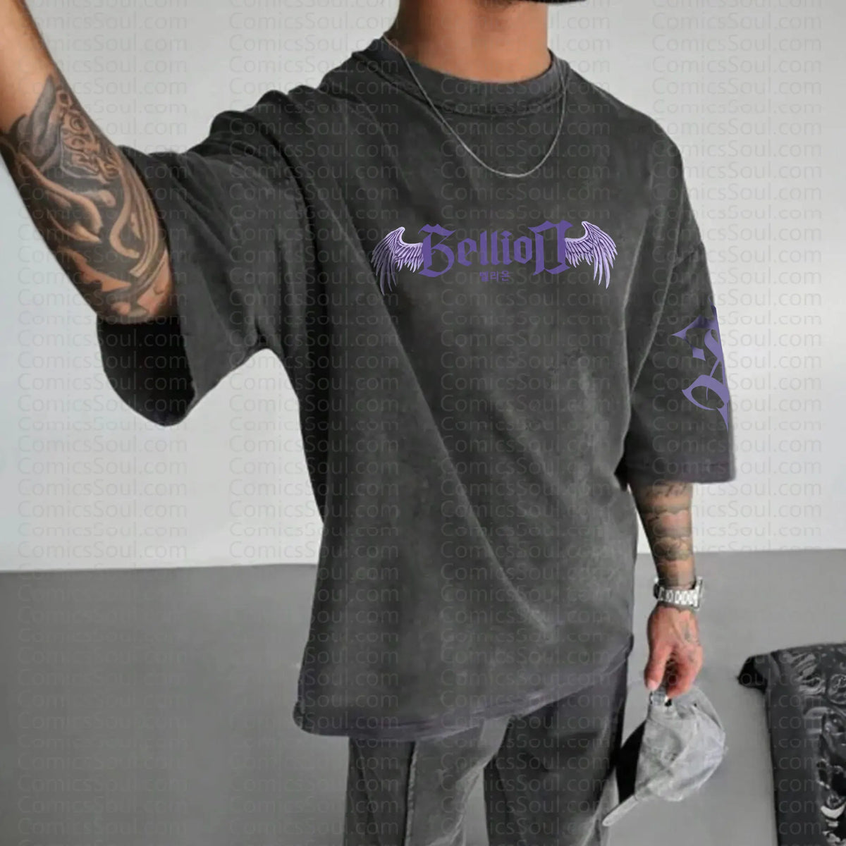 SL-Unisex Anime Inspired Vintage Washed T-Shirt