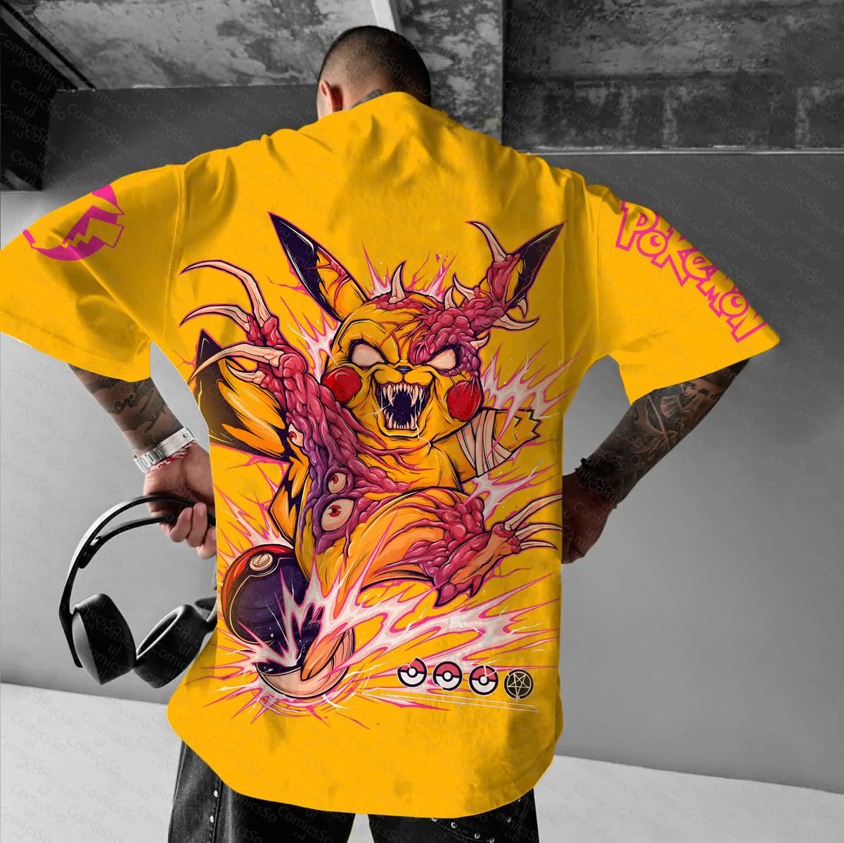 PKM-Unisex  Anime Inspired Vintage T-Shirt