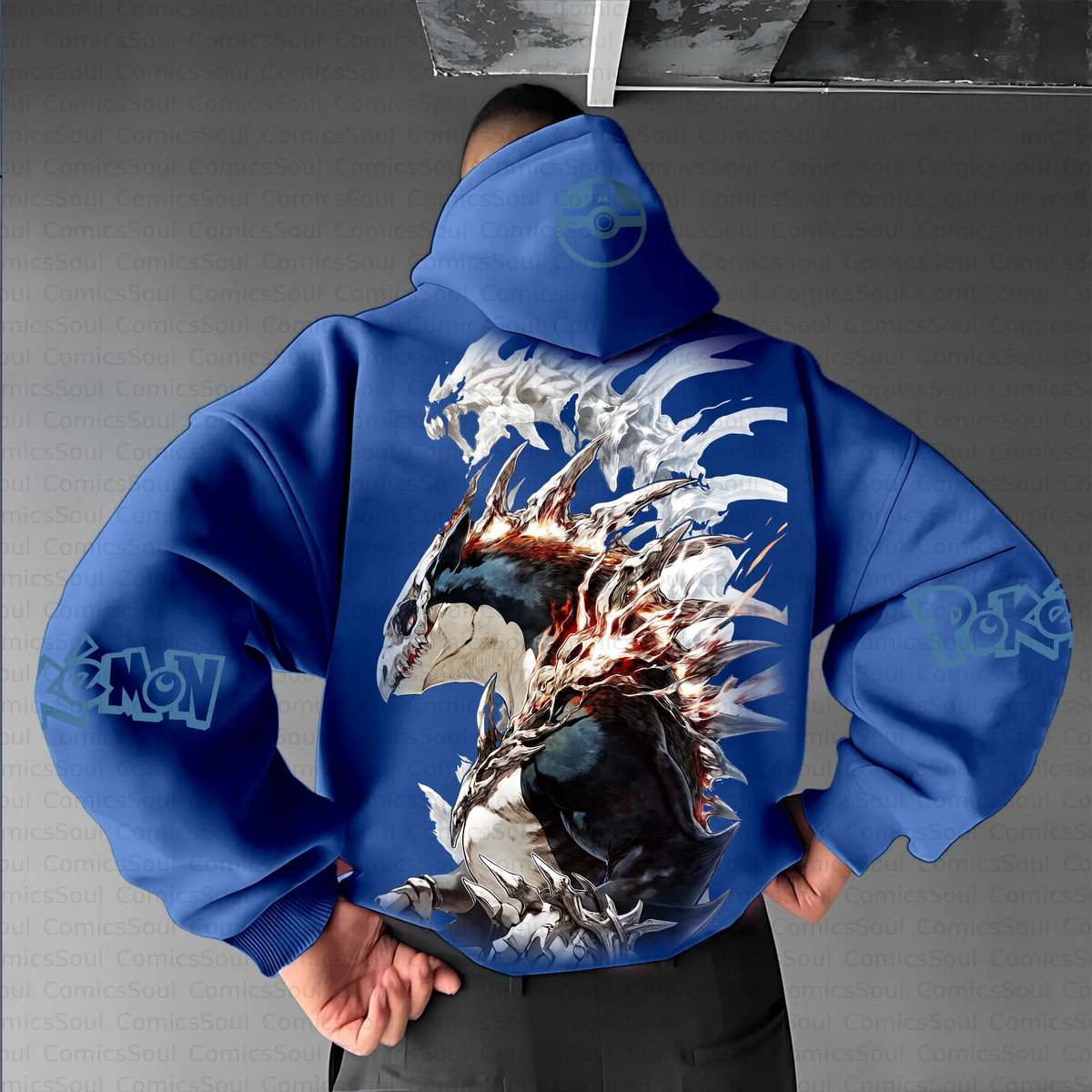 PKM-Unisex Anime Inspired Vintage Plush Hoodie