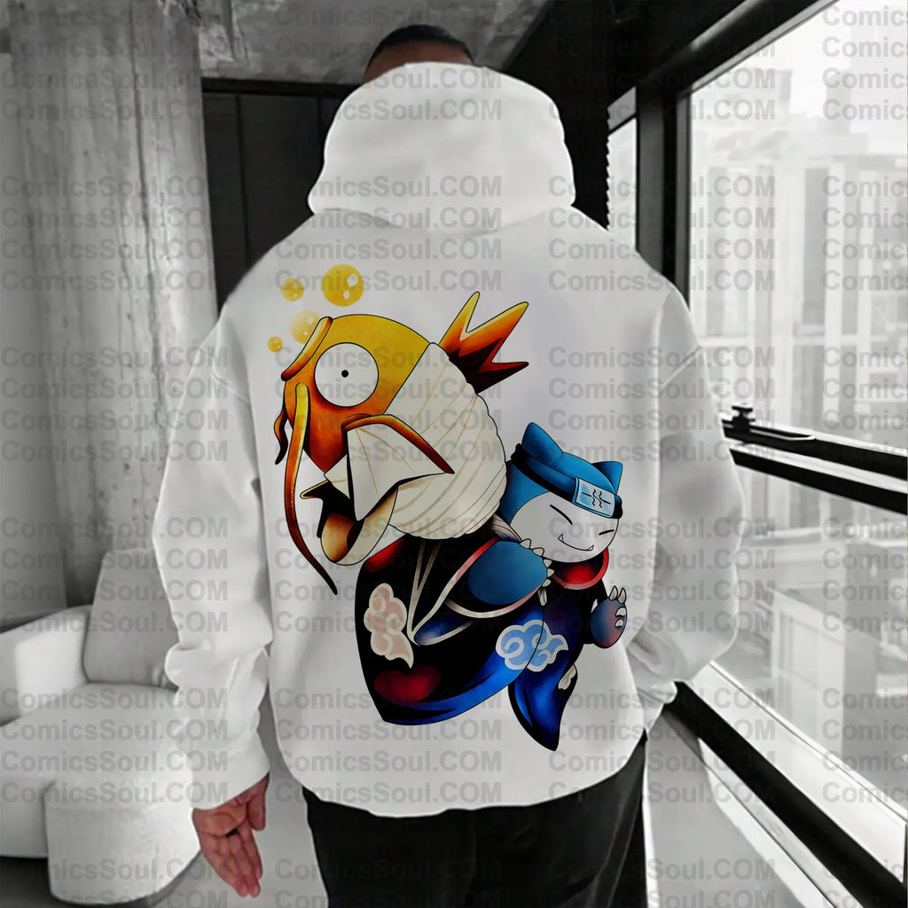 PKM-Unisex Graphic Streetwear Vintage Plush Hoodie