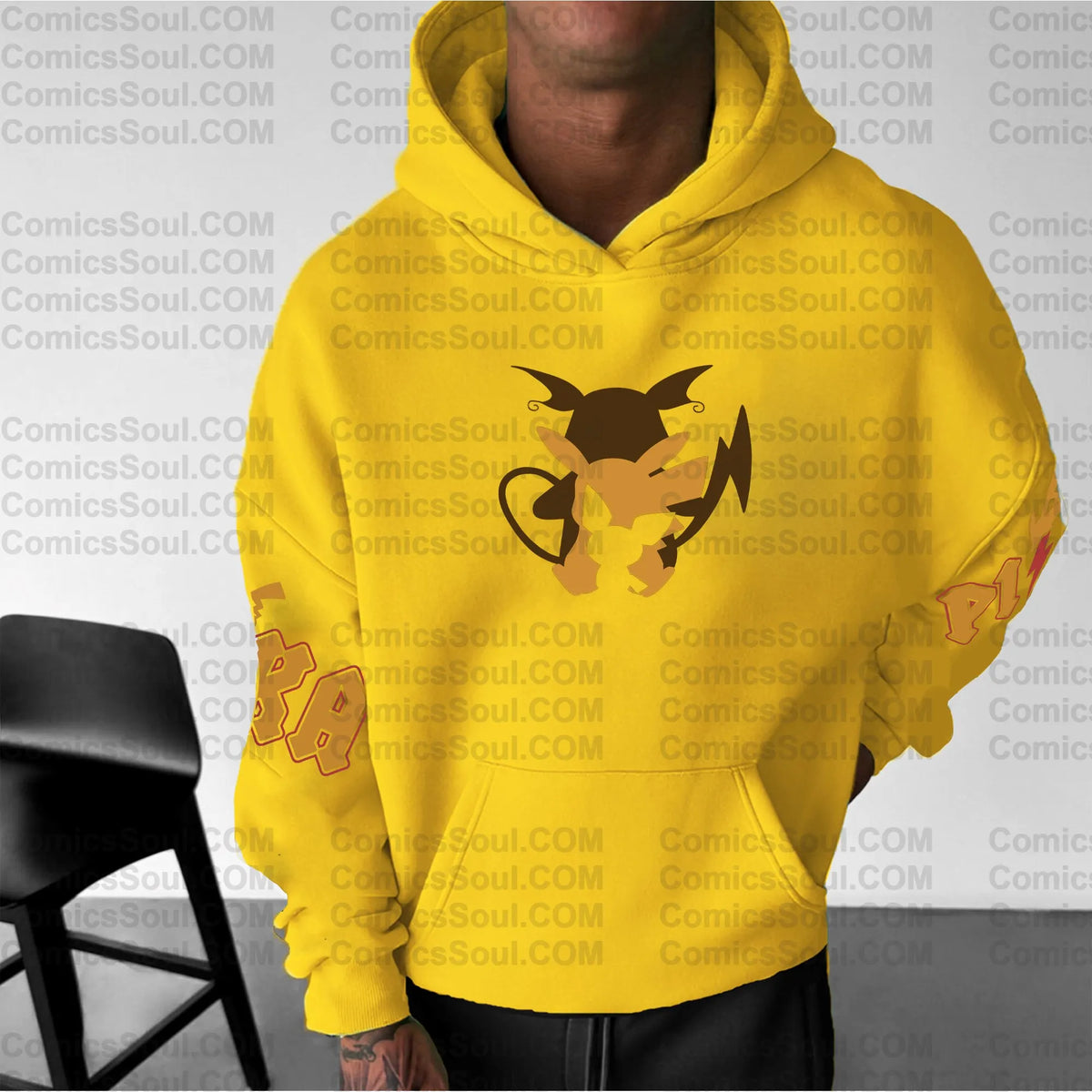 PKM-Unisex Anime Graphic Streetwear Wintage Plush Hoodie