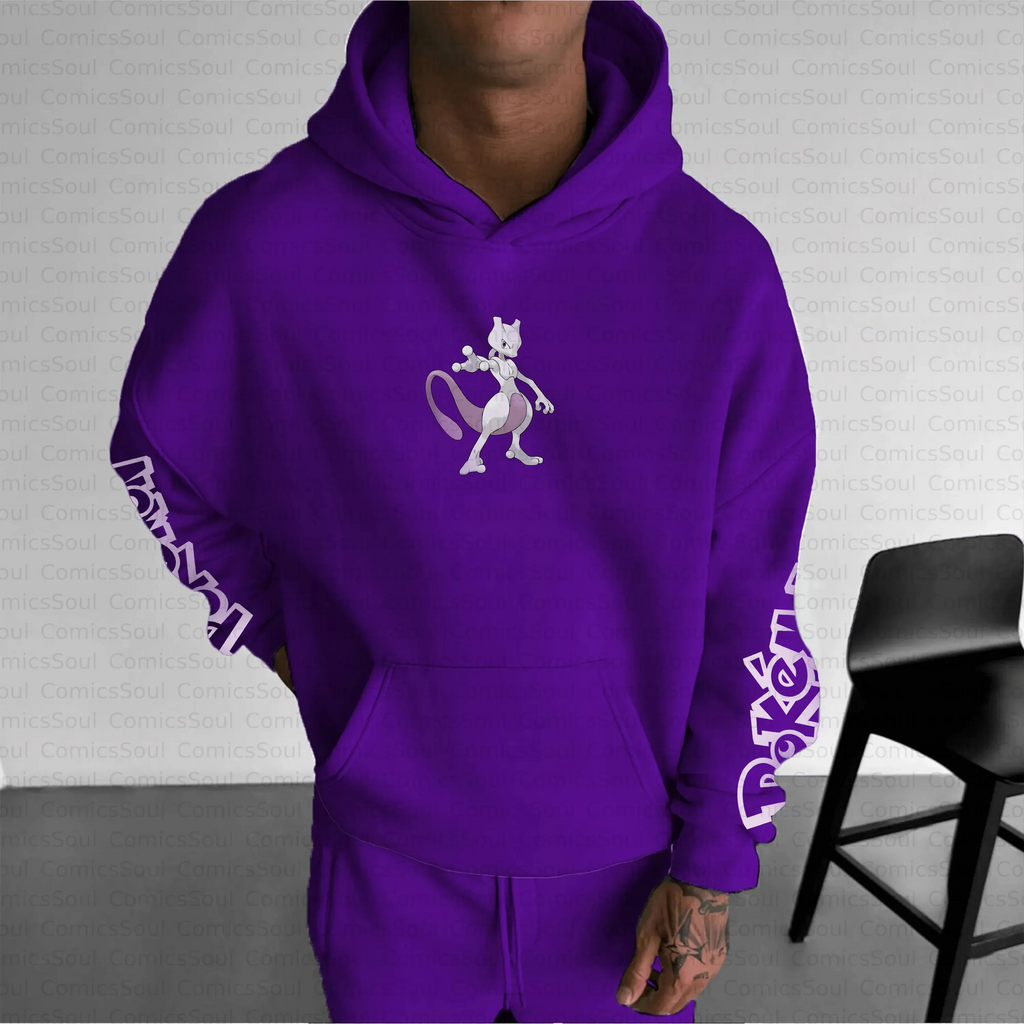 PKM-Unisex Anime Inspired Vintage Plush Hoodie