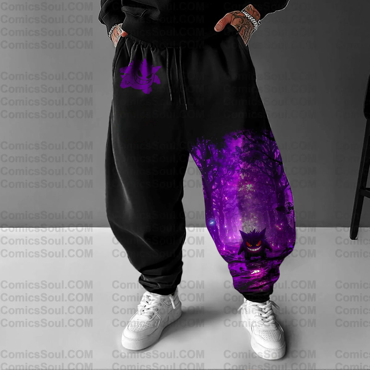 PKM-Unisex Anime Inspired Vintage Pants
