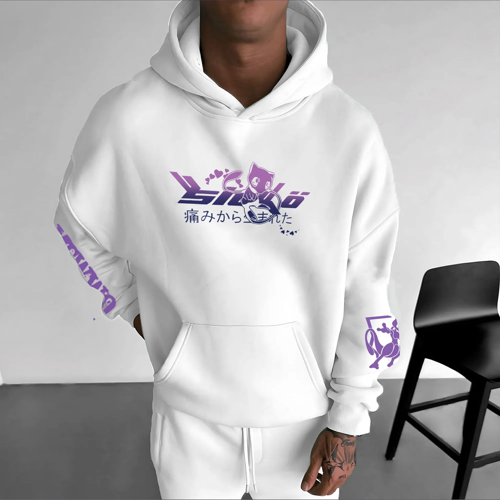 PKM-Unisex Anime Graphic Streetwear Vintage Hoodie
