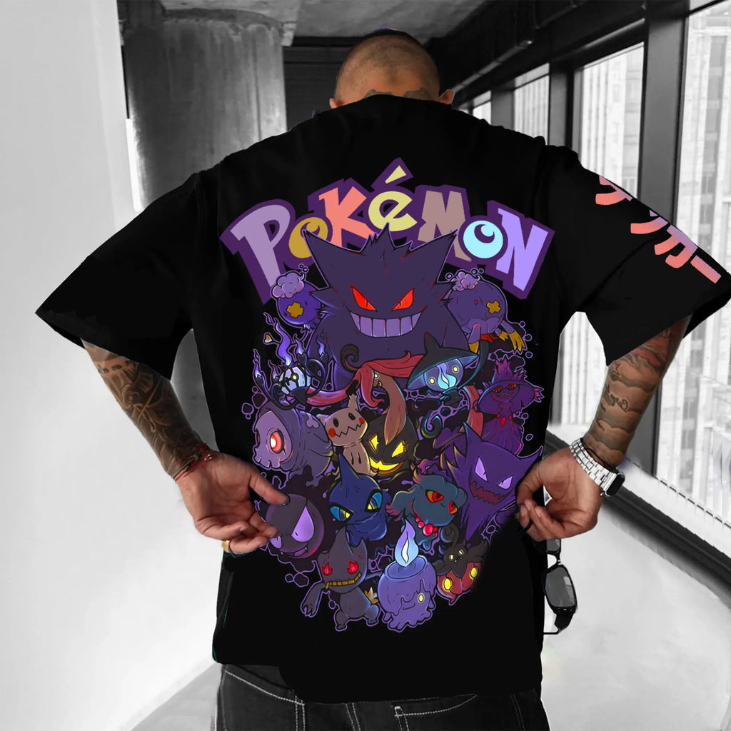 PKM-Unisex Anime Inspired Vintage T-Shirt