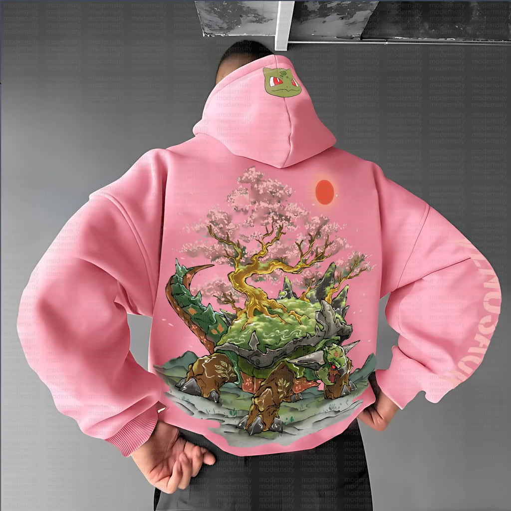 PKM-Unisex Anime Graphic Streetwear Vintage Hoodie