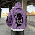 SL-Unisex  Anime Graphic Water wash Streetwear Vintage Hoodie