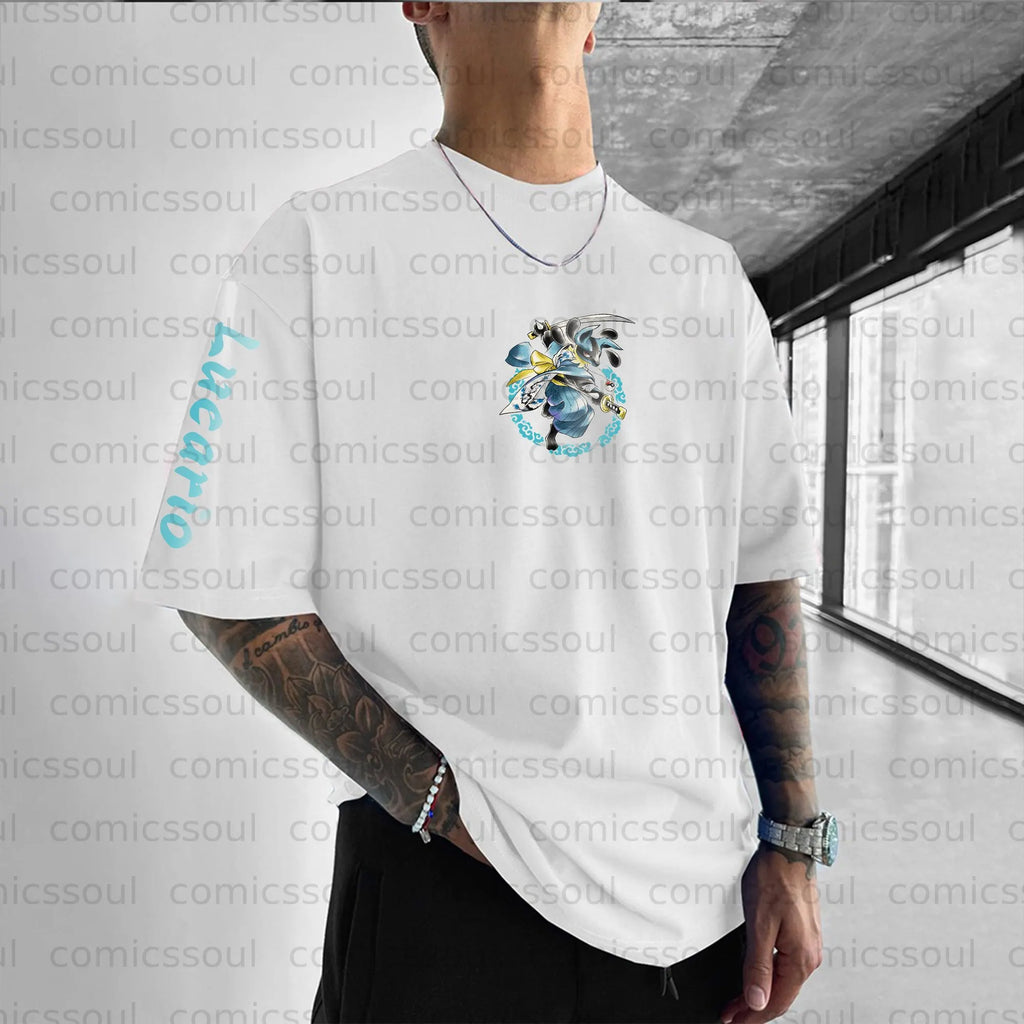 PKM-Unisex Anime Inspired Vintage T-Shirt