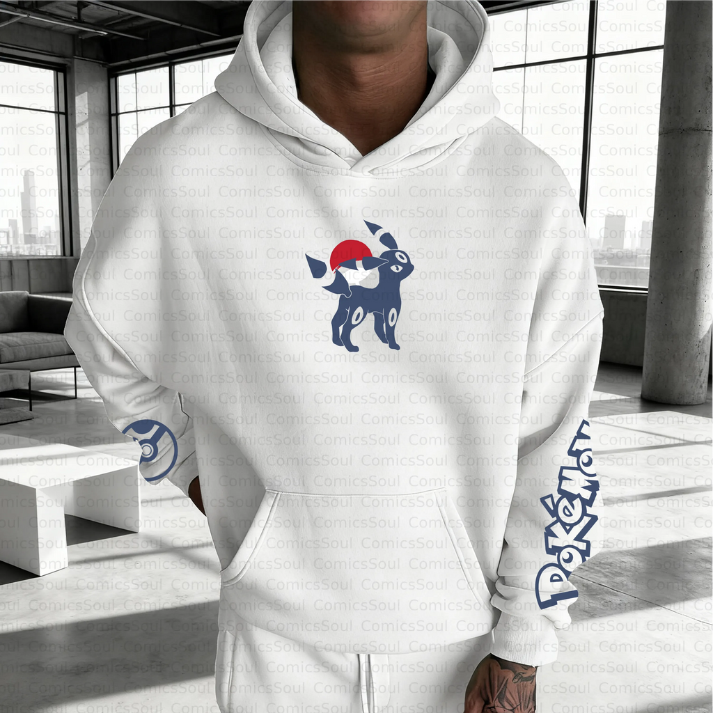 PKM-Unisex Anime Inspired Vintage Plush Hoodie
