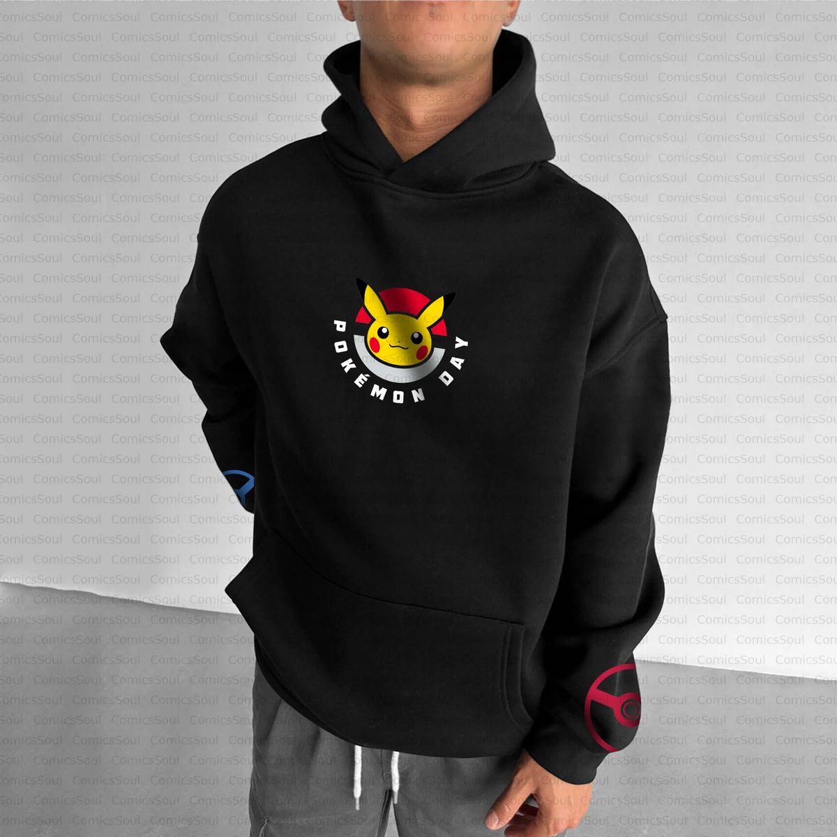 PKM-Unisex Anime Inspired Vintage Plush Hoodie