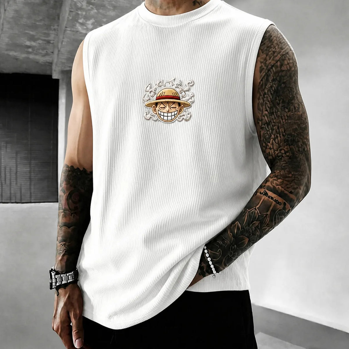 One Piece Unisex Anime-print Tank Top
