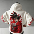 Dragon Ball Super Saiyan: Tatted Saiyan Color-blocked Plush Hoodie