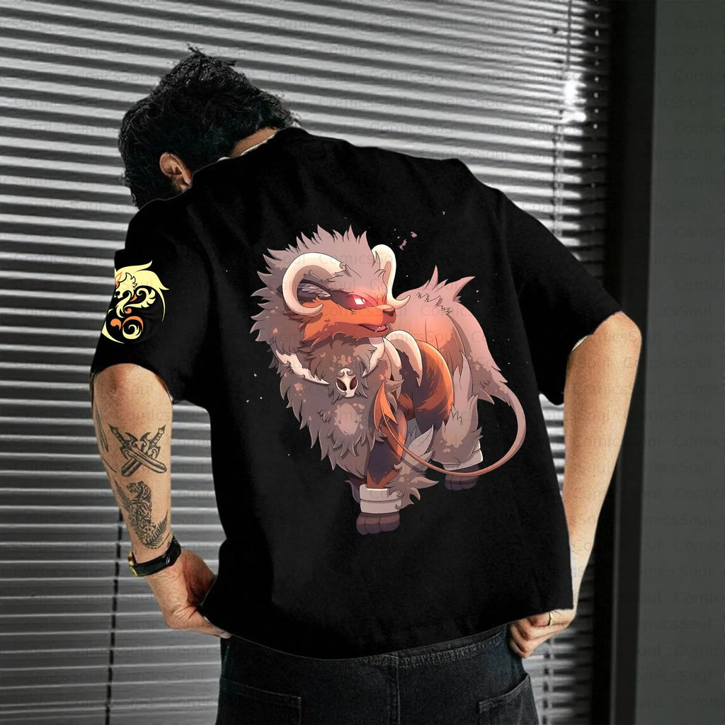 PKM-Unisex Anime Inspired Vintage T-Shirt