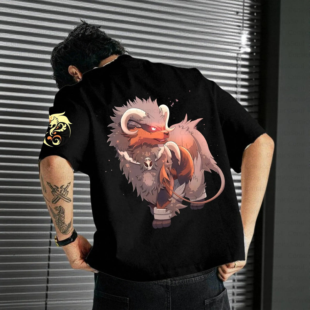PKM-Unisex Anime Inspired Vintage T-Shirt