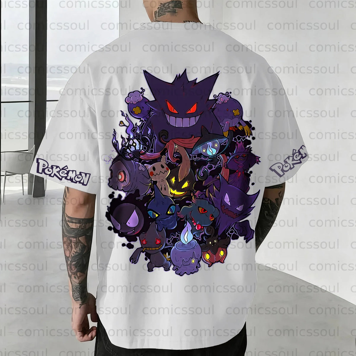 PKM-Unisex Anime Inspired Vintage T-Shirt