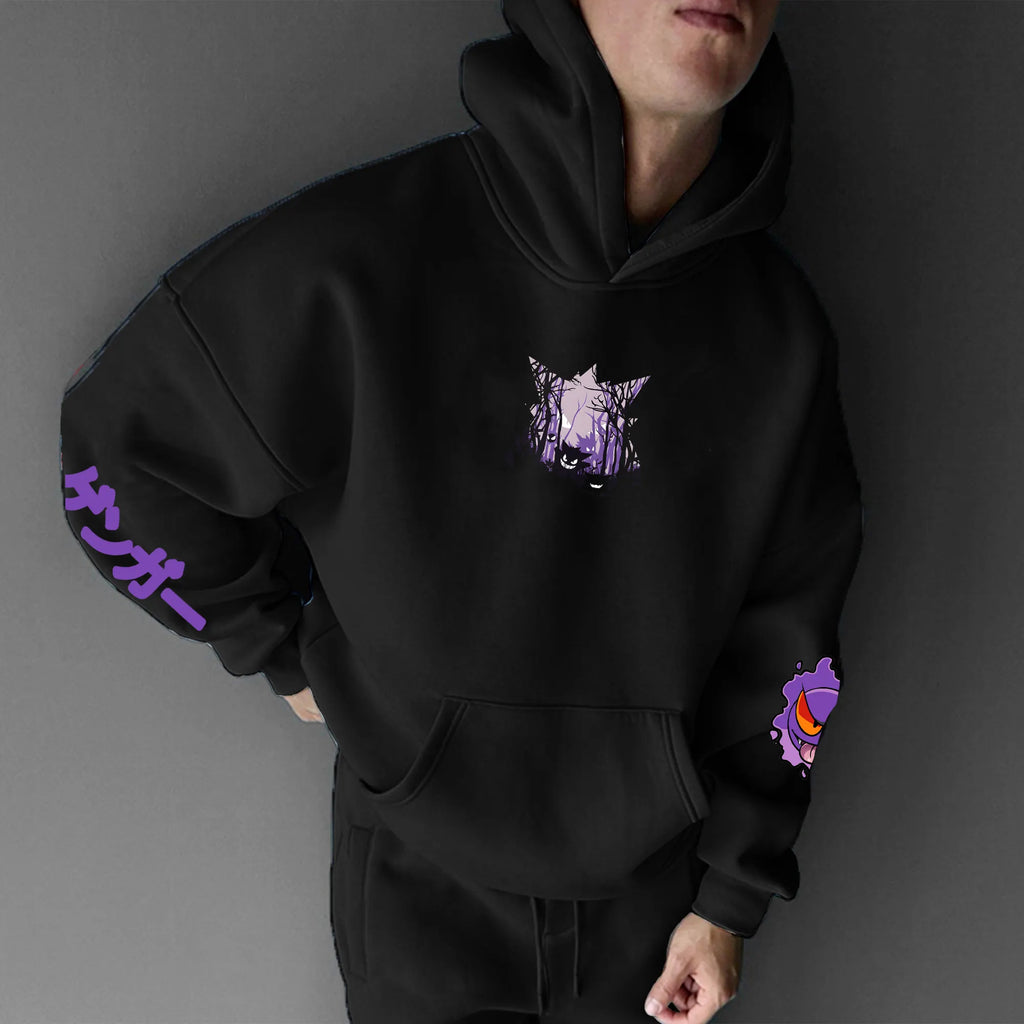 PKM-Unisex Anime Graphic Streetwear Vintage Hoodie