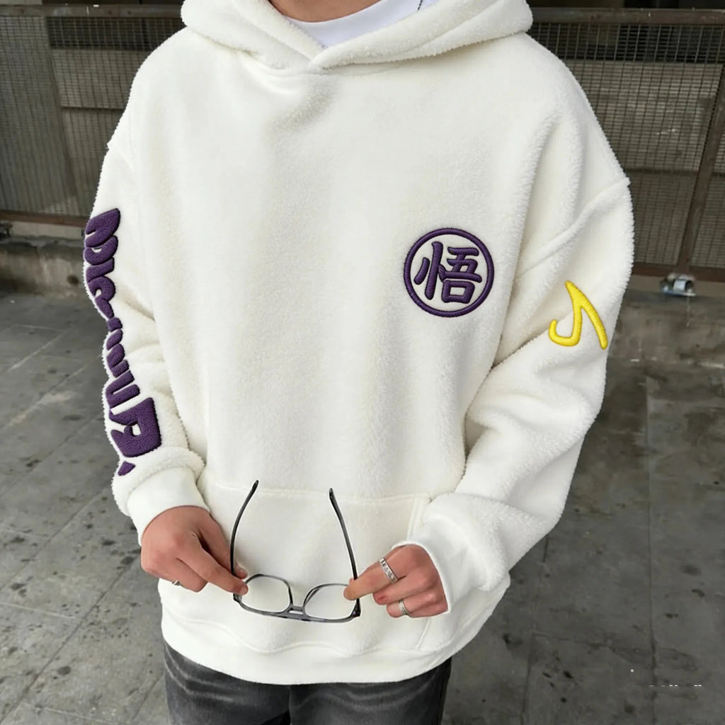 Dragon Ball Color Blocked Plush Hoodie
