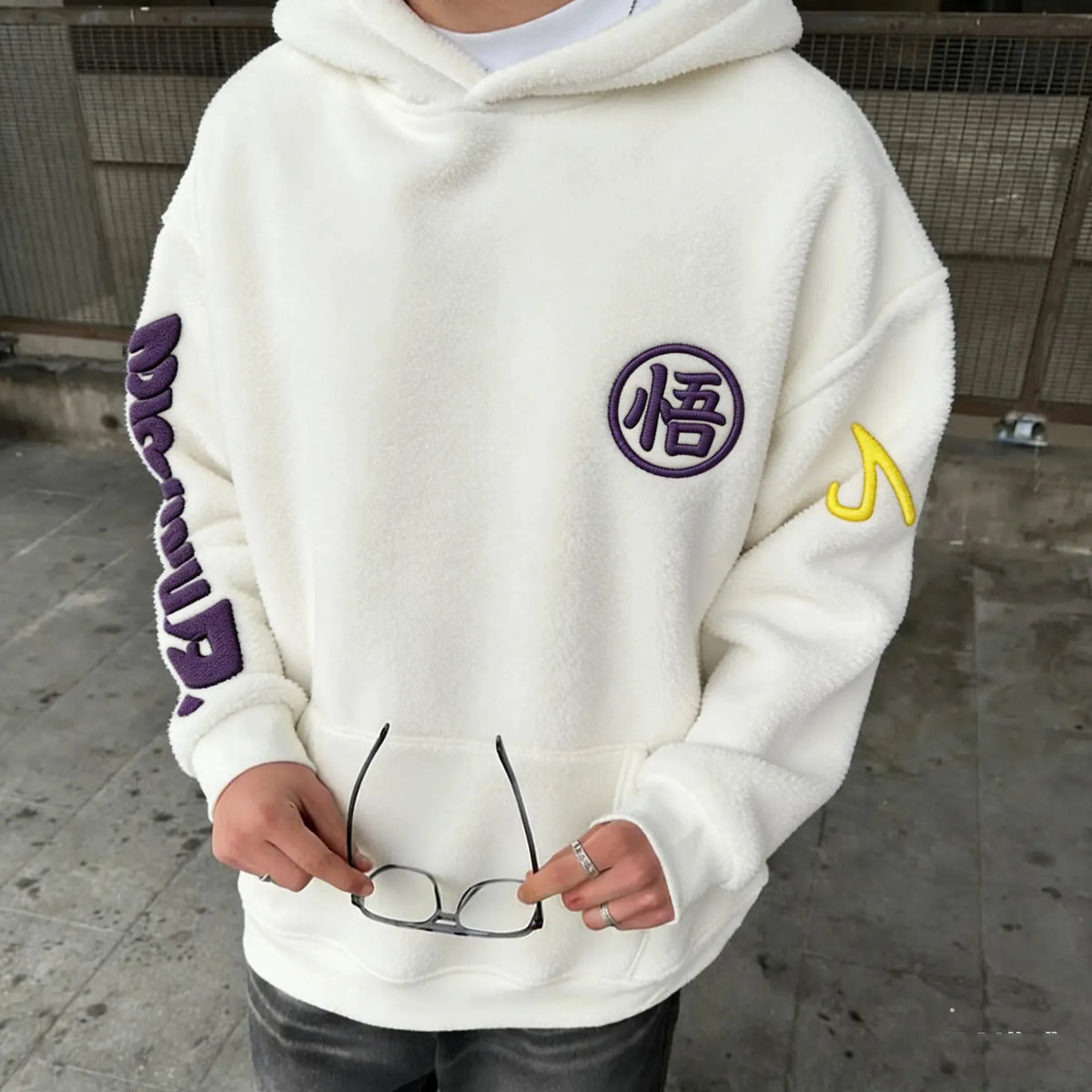 Dragon Ball Color Blocked Plush Hoodie