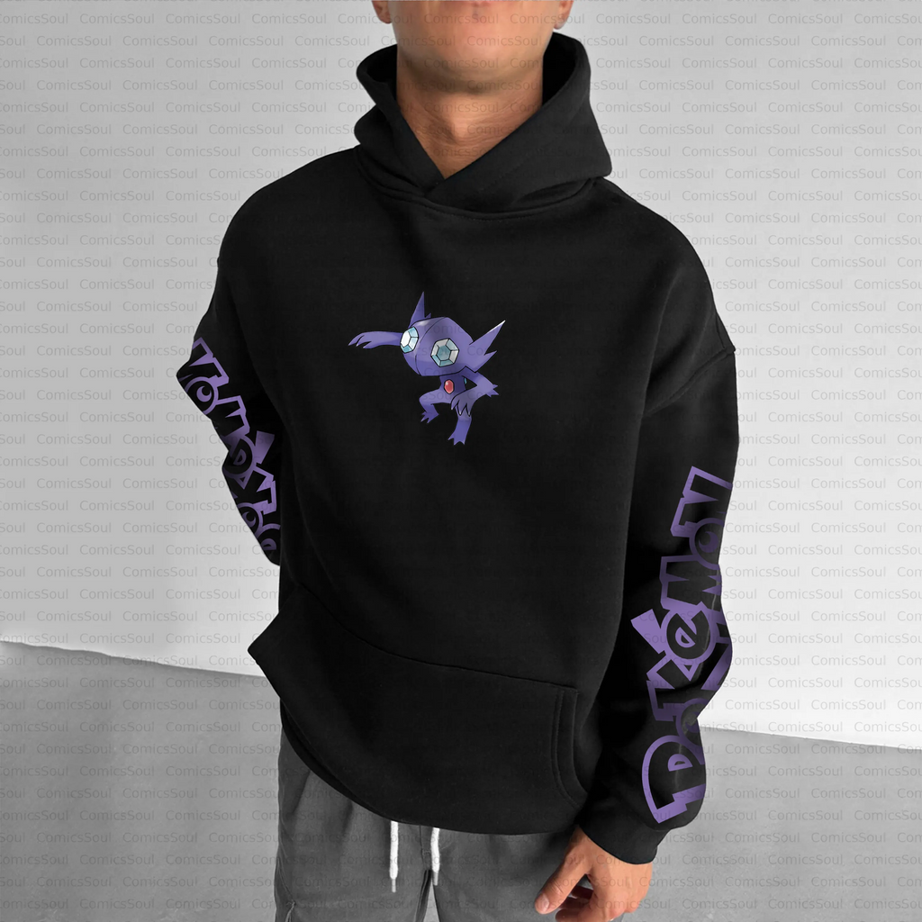 PKM-Unisex Anime Inspired Vintage Plush Hoodie