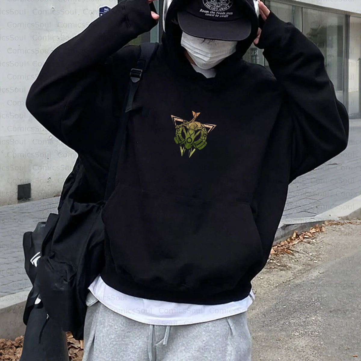 PKM-Unisex Anime Inspired Vintage Plush Hoodie