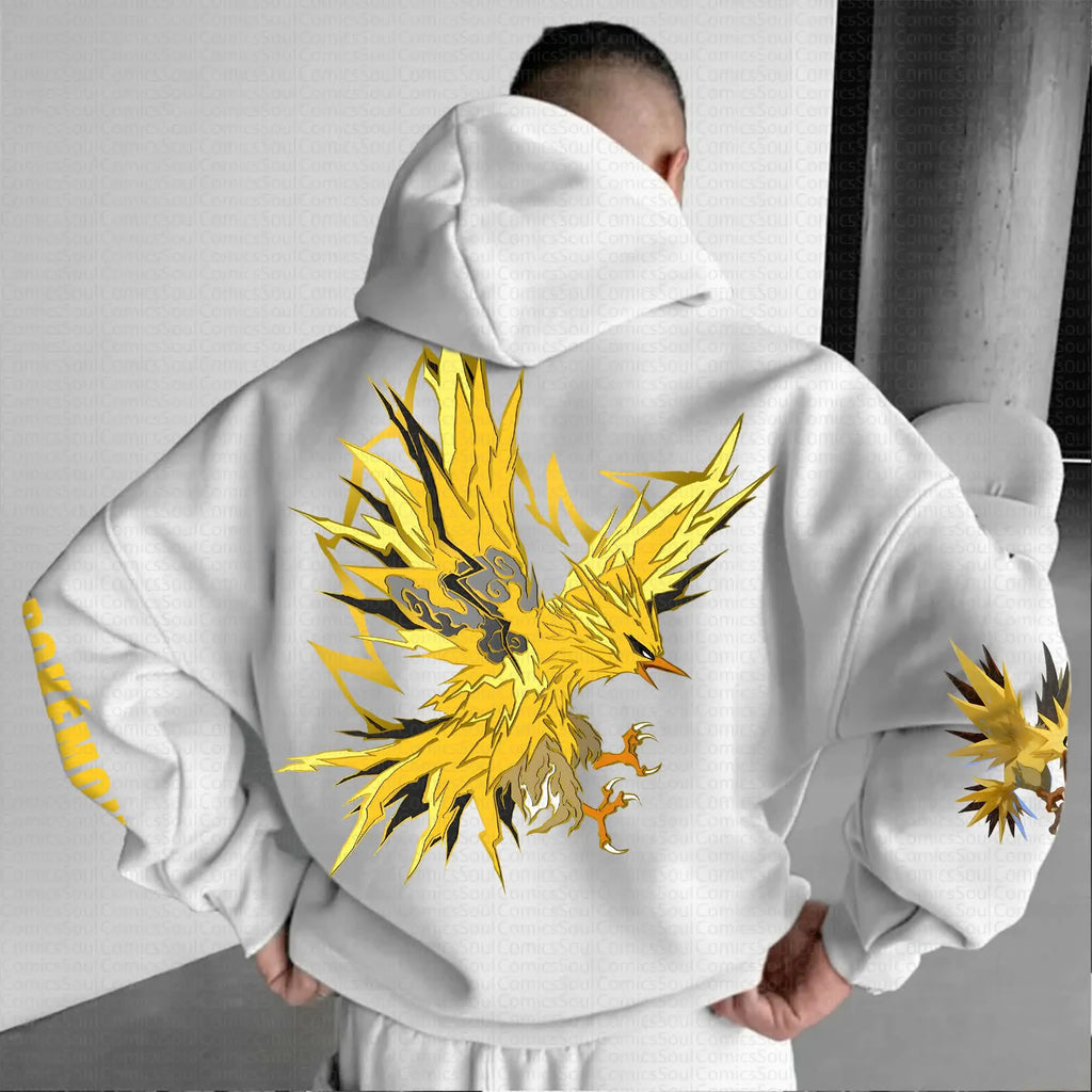 PKM-Unisex Anime Graphic Streetwear Vintage Hoodie