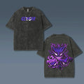 PKM-Unisex Anime Style Vintage Washed T-Shirt