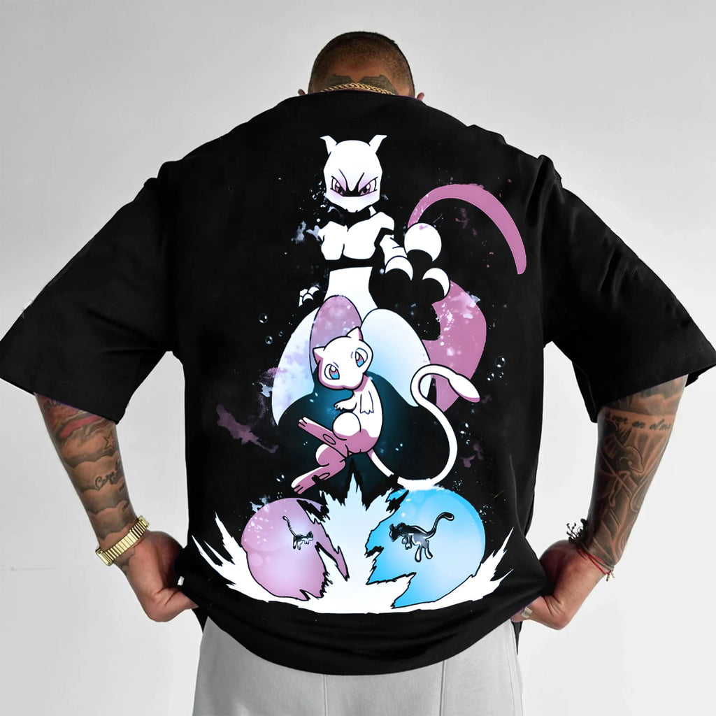PKM-Unisex Anime Inspired Vintage T-Shirt