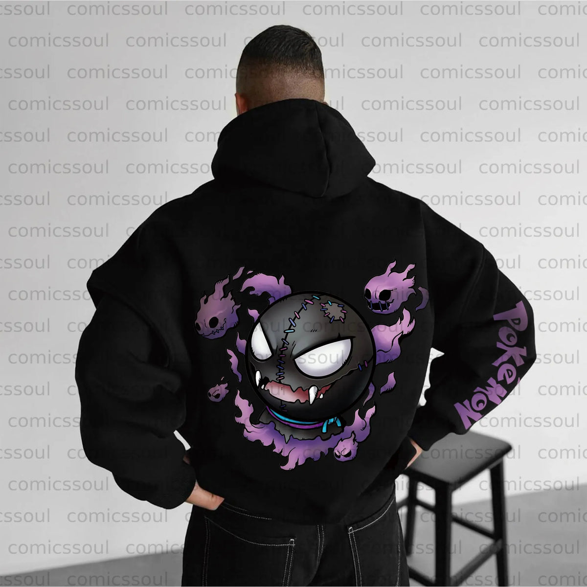 PKM-Unisex Anime Graphic Streetwear Vintage Hoodie