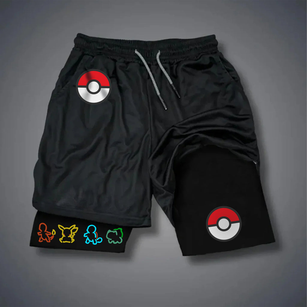 PKM-Unisex Casual Anime Streetwear Shorts