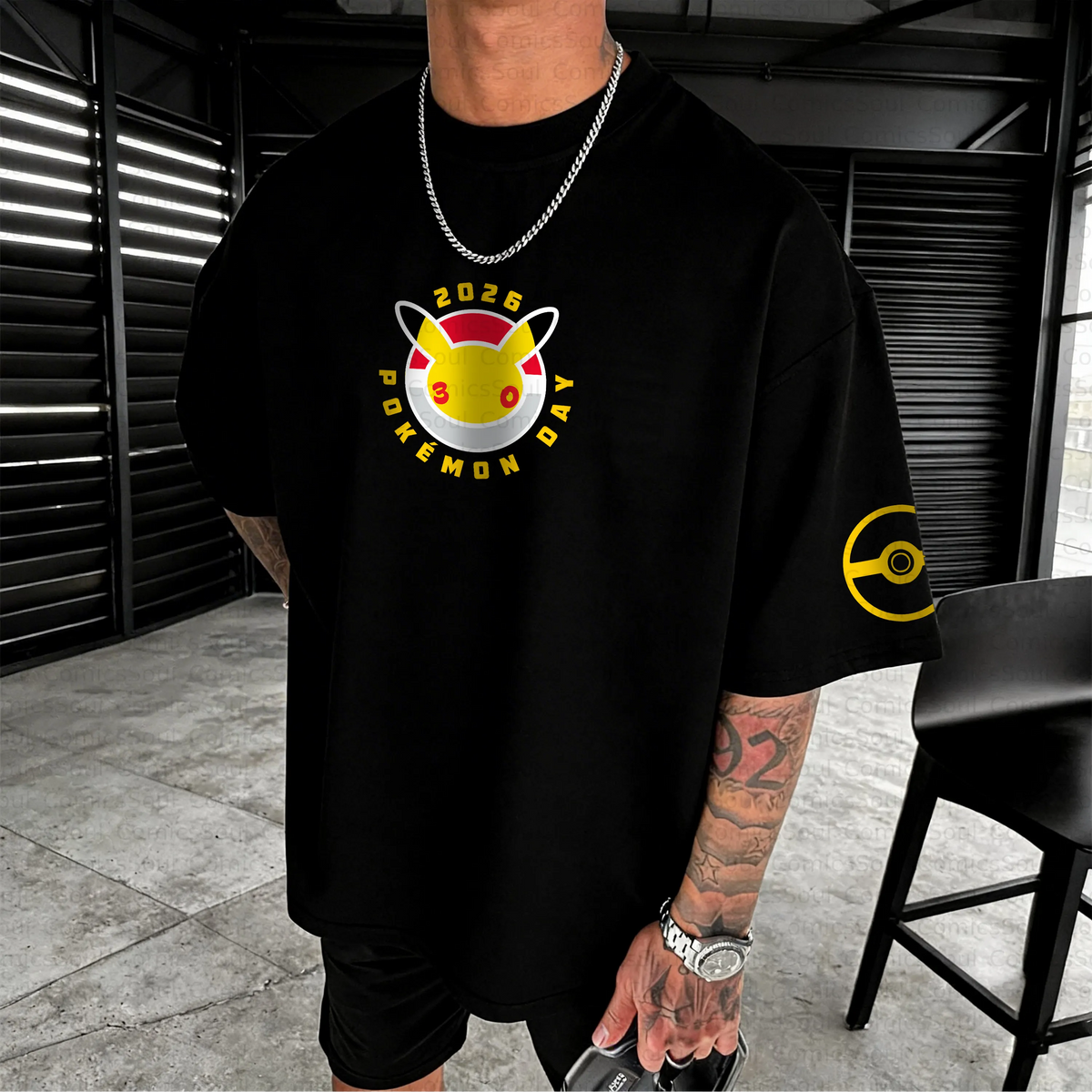 PKM-Unisex Anime Inspired Vintage T-Shirt