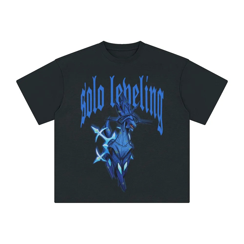 SL-Unisex Anime Inspired Washed  Vintage T-Shirt