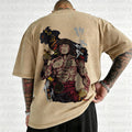MK-Unisex Anime Inspired Vintage Washed T-Shirt