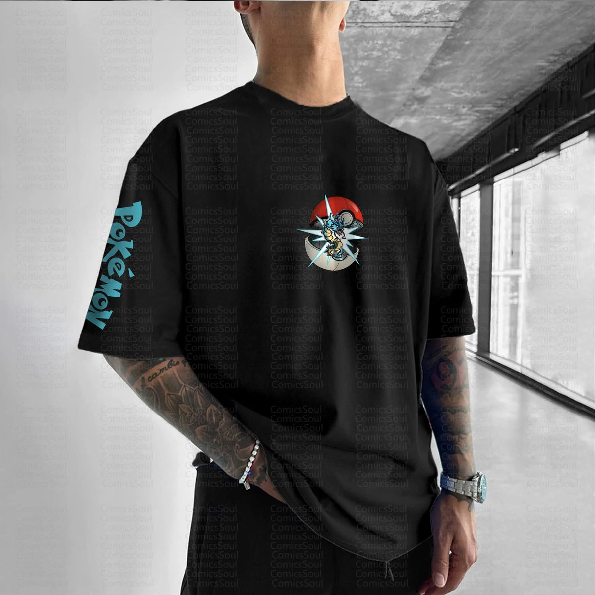 PKM-Unisex Anime Inspired Vintage T-Shirt