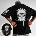 NINDO Unisex Anime-Style Retro Corduroy Oversized T-Shirt