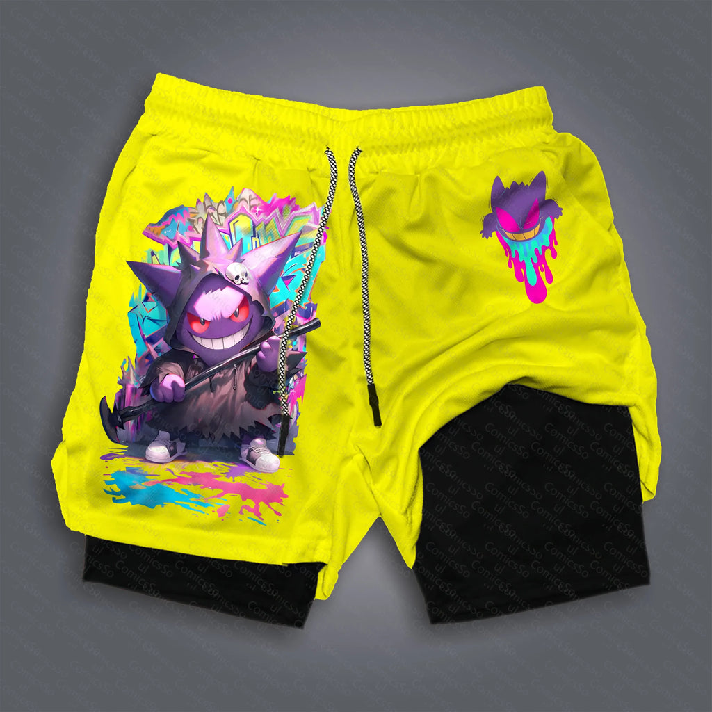 PKM-Unisex Casual Anime Streetwear Gym Shorts