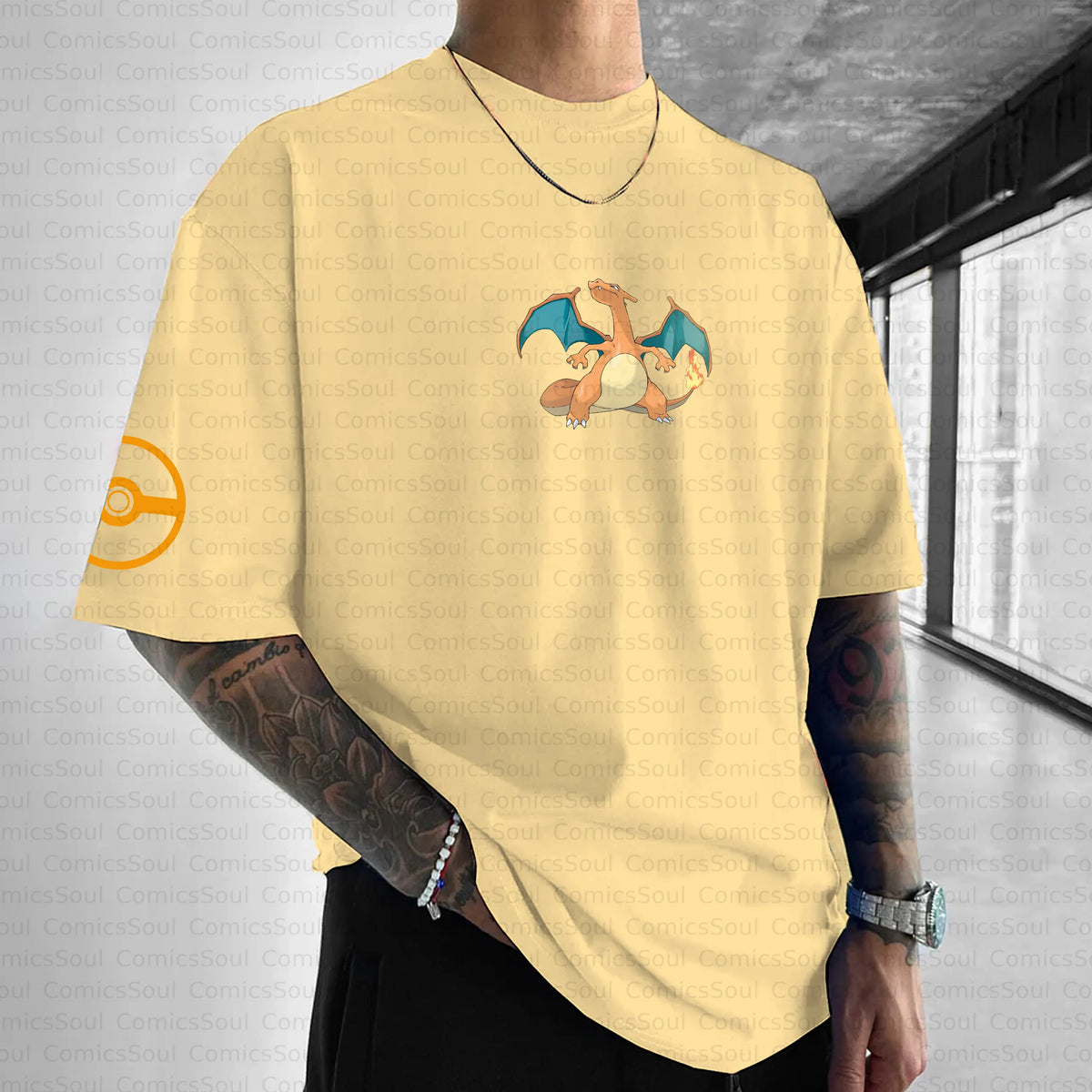 PKM-Unisex Anime Inspired Vintage T-Shirt