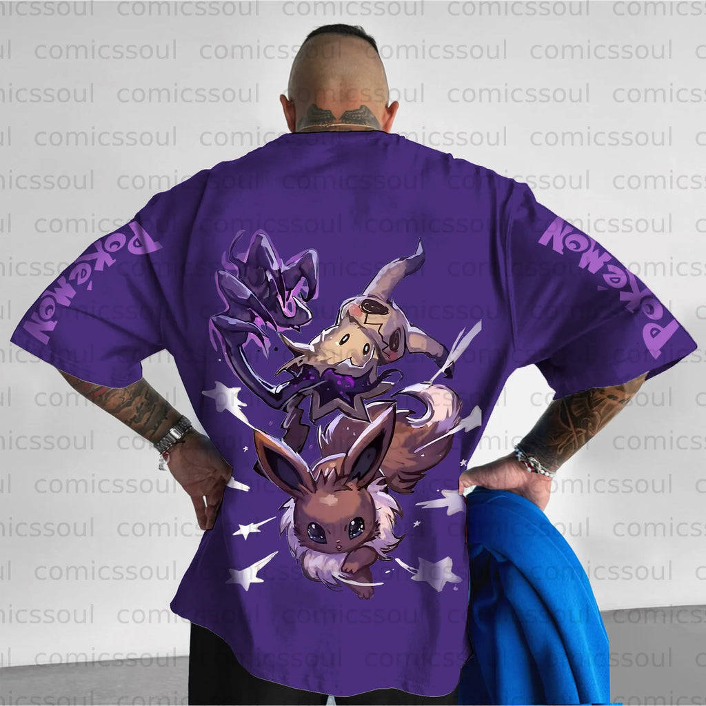 PKM-Unisex Anime Inspired Vintage T-Shirt